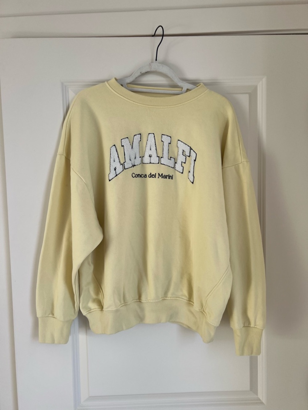 next Pale Yellow 'AMALFI' Crewneck Sweatshirt